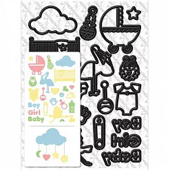 Нож "Фигурки. Новорожденный", 14,8х21 см (DoCrafts)