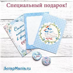 Набор карточек и фишек "Родной дом. Эксклюзив" (ScrapMania)
