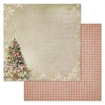 Бумага "Винтажный Новый Год. Нарядная елка" (ScrapMania)
