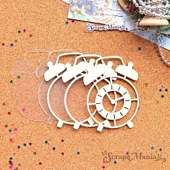 Шейкер "Фономикс. Новогодний. Будильник большой", 6,2х8,7 см (ScrapMania)