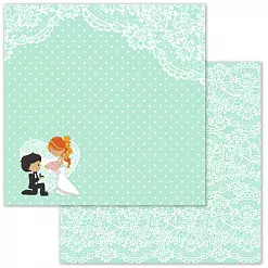 Набор бумаги 30,5х30,5 см "Теперь семья", 15 листов (ScrapMania)