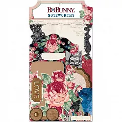 Набор вырубок "Любовь и кружева. Заметки" (BoBunny) Набор вырубок "Любовь и кружева. Заметки" (BoBunny)