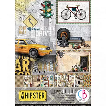 Набор бумаги А4 "Hipster", 9 листов (Ciao bella)