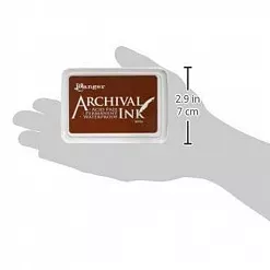 Водостойкая перманентная подушечка Archival Ink Sepia Сепия (Ranger)