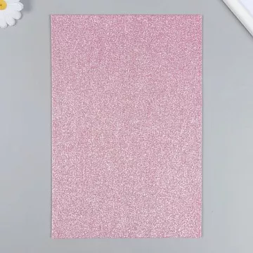 Отрез фетра А4 с глиттером "Чайная роза", толщина 2 мм