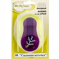 Дырокол Mr.Painter 3,7 см "Сосновая веточка" (Mr.Painter)