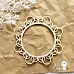 Украшение из чипборда "Рамка круглая. Ажурная" (LeoMammy)