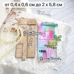 Нож "Марки коллекционные. Конверт. 901", 2х5,8 см (ScrapMania) Нож "Марки коллекционные. Конверт. 901", 2х5,8 см (ScrapMania)