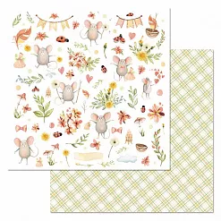 Набор бумаги 20х20 см "Варенье из одуванчиков", 12 листов (ScrapMania)