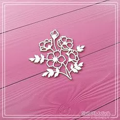 Чипборд "Букет цветов", 5,9х5,7 см (СкрапМагия)