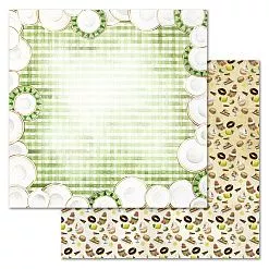 Набор бумаги 30,5х30,5 см "Рецепты старого буфета", 12 листов (ScrapMania)