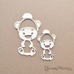 Шейкер "Новогодняя Ванилька. Мишка. Маленький", 3,7х6 см (ScrapMania) Шейкер "Новогодняя Ванилька. Мишка. Маленький", 3,7х6 см (ScrapMania)