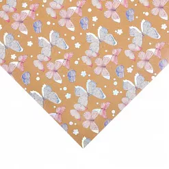 Бумага крафт с голографическим фольгированием "Полет бабочки" (АртУзор)