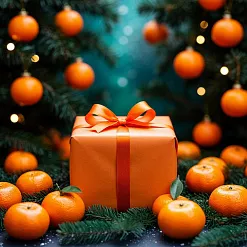 Подарок "Зимний сюрприз 2025. Снежинки-мандаринки" (ScrapMania) Подарок "Зимний сюрприз 2025. Снежинки-мандаринки" (ScrapMania)