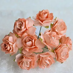 Букет кудрявых роз "Светло-оранжевые", 10 шт (Craft)