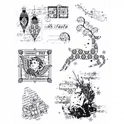 Набор штампов "Новогодние мотивы" (Viva Decor) Набор штампов "Новогодние мотивы" (Viva Decor)