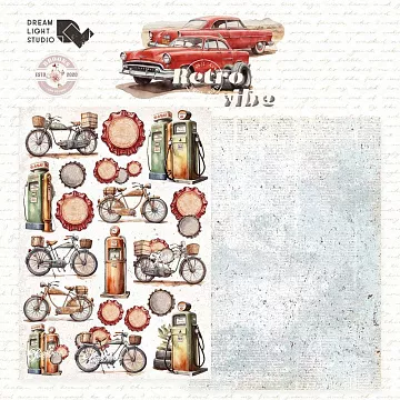 Бумага А5 "Retro Vibe. Велосипеды" (DreamLight Studio)