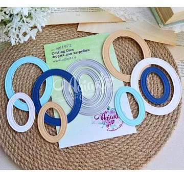 Нож "Сет овальных рамок 3", 8х6,4 см (AgiArt)