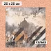 Калька 20х20 см "Стальное сердце 17", плотность 110 гр/м2 (ScrapMania)