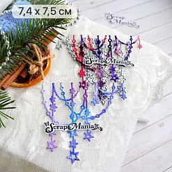 Нож "Хрустальная гирлянда", 7,4х7,5 см (ScrapMania)
