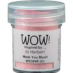 Пудра для эмбоссинга с глиттером "Made You Blush. Смущеный румянец" (WOW)