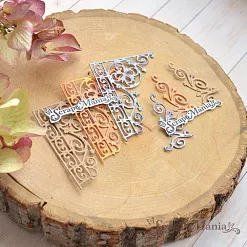 Нож "Королевский декор. Уголки", 5х6,5 см (ScrapMania)