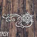 Чипборд "Мини-рамка с снежинкой 2292" (Fantasy)