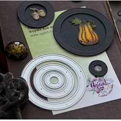 Нож "Сет круглых рамок 3", 8х8 см (AgiArt)