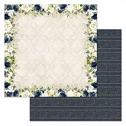 Набор бумаги 30,5х30,5 см "Королевский сапфир", 12 листов (ScrapMania)