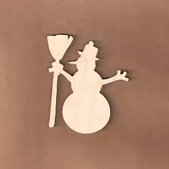 Деревянная фигурка "Снеговик" (Salvadorica) Деревянная фигурка "Снеговик" (Salvadorica)