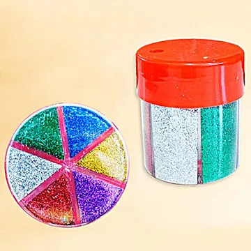 Набор глиттера "Новогоднее ассорти", 6 цветов