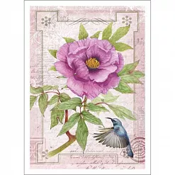 Тканевая карточка мини "Ботанический сад. Шиповник" (ScrapMania) Тканевая карточка мини "Ботанический сад. Шиповник" (ScrapMania)