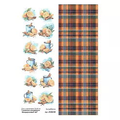 Лист с картинками 10х30 см "Снежинки-мандаринки. Мандариновый чай" (ScrapMania) Лист с картинками 10х30 см "Снежинки-мандаринки. Мандариновый чай" (ScrapMania)