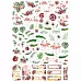 Набор высечек из бумаги "Роскошный фламинго", 81 шт (ScrapMania)