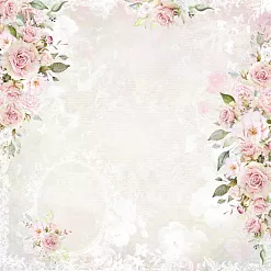 Бумага "Свадебный букет. Рамочка" (ScrapMania)