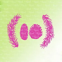 Набор ножей для вырубки "Веточки с шишками" (AgiArt) Набор ножей для вырубки "Веточки с шишками" (AgiArt)