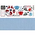 Лист с картинками 10х30 см "Хоккей. Экипировка" (ScrapMania)