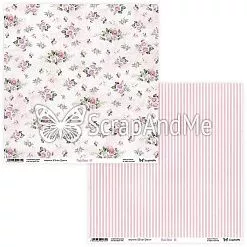 Бумага 30х30 "Pink Roses 07/08" (ScrapAndMe)
