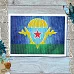 Тканевая карточка "Армейский альбом. Флаг ВДВ" (ScrapMania)