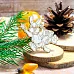 Чипборд "Зайчонок со звёздочкой", 4,5х5,5 см (WoodHome)