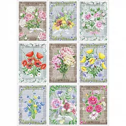 Скрап-карта А4 "Букетик" (ScrapMania)