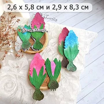 Нож "Первоцветы. Гиацинты", 2,9х8,3 см (ScrapMania)