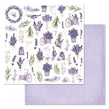 Бумага "Лавандовый вечер. Картинки " (ScrapMania)
