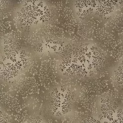 Отрез ткани 50х55 см "Веточки во льду. Коричневые" (PEPPY)