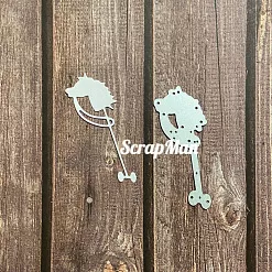 Нож "Лошадка", 4х5,7 см (ScrapMan)