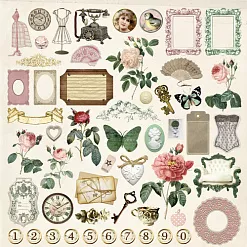 Бумага "Сад герцогини. Картинки 2" (ScrapMania)