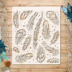 Трафарет 15х18 см "Танцы ветра. Перья" (ScrapMania)