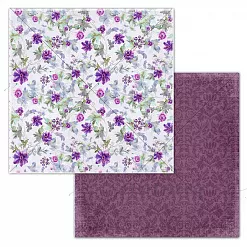 Бумага 30х30 см "Amethyst. Romance" (Summer Studio)