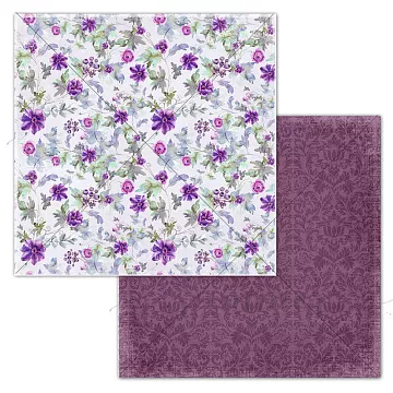 Бумага 30х30 см "Amethyst. Romance" (Summer Studio)