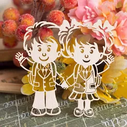 Чипборд " Мальчик и девочка", 6,4х6,4 см (Fantasy) Чипборд " Мальчик и девочка", 6,4х6,4 см (Fantasy)